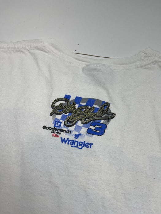 (XXL) Vintage Dale Earnhardt Wrangler 'It's Back' Nascar Tee White | Vitnage Clothing Store Canada