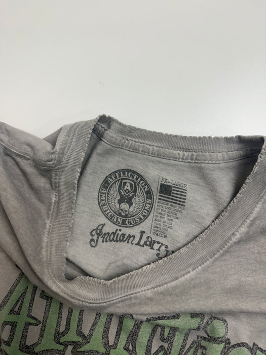 Affliction Indian Larry Tee Dark Grey | Vitnage Clothing Store Canada