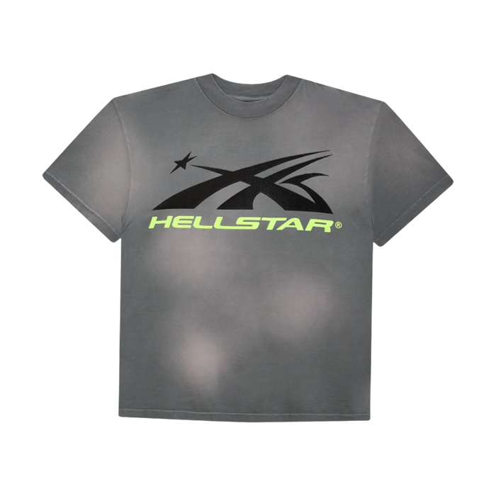 Hellstar Sports Core Logo Gel Tee Grey | Vitnage Clothing Store Canada