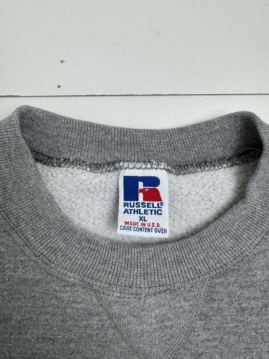 Vintage 90s Berts Bowes Bulldog Sweatshirt Grey | Vitnage Clothing Store Canada