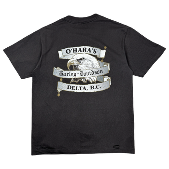 Vintage Harley Davidson Canadian Polar Bear Bike Tee Black