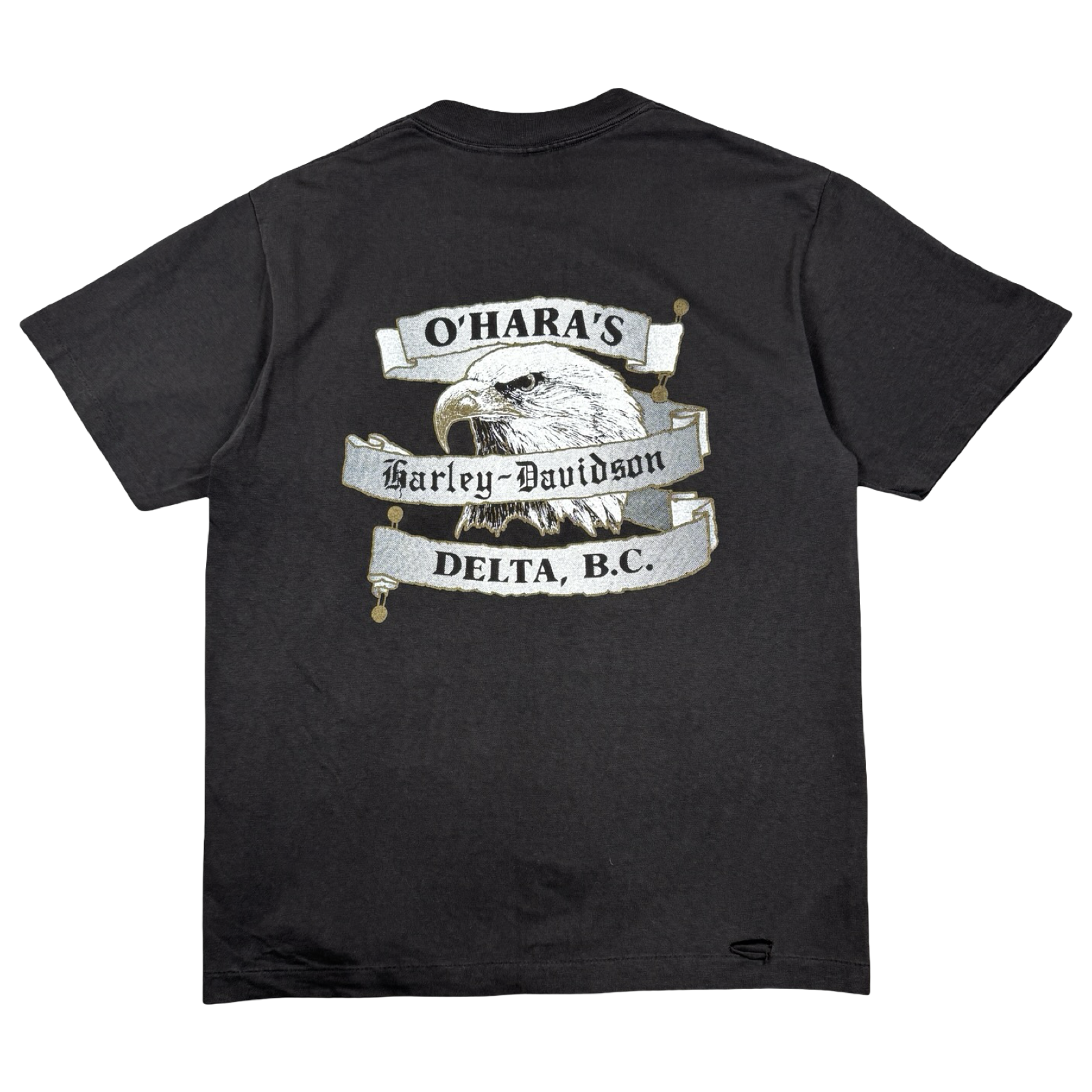 Vintage Harley Davidson Canadian Polar Bear Bike Tee Black