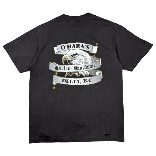 Vintage Harley Davidson Canadian Polar Bear Bike Tee Black | Vintage Clothing Store Canada