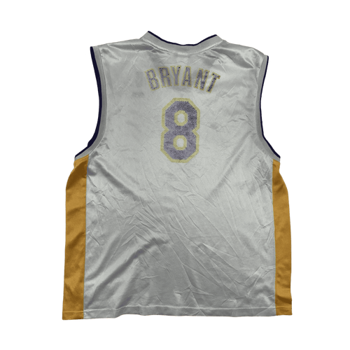 (XL) Vintage 2000s Reebok LA Lakers Kobe Bryant Jersey White | Vintage Clothing Store Canada