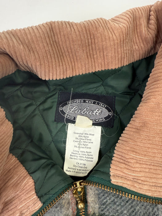 Vintage Labatt Copper Quilted Insulated Flannel | Vitnage Clothing Store Canada