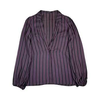 Women’s Gucci Tom Ford Silk Striped Blazer Purple
