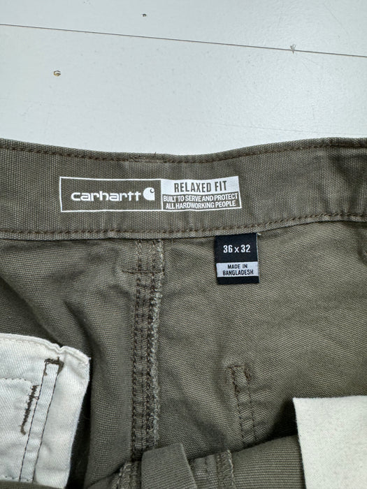 (36) Vintage Carhartt Double Knee Pants Olive | Vitnage Clothing Store Canada