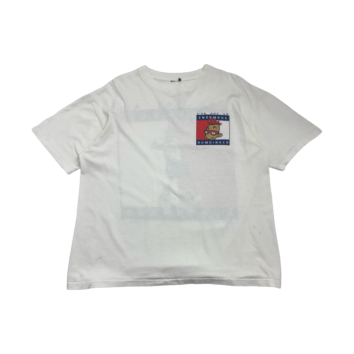 1990’s Enormous Humdinger Tee White | Vitnage Clothing Store Canada