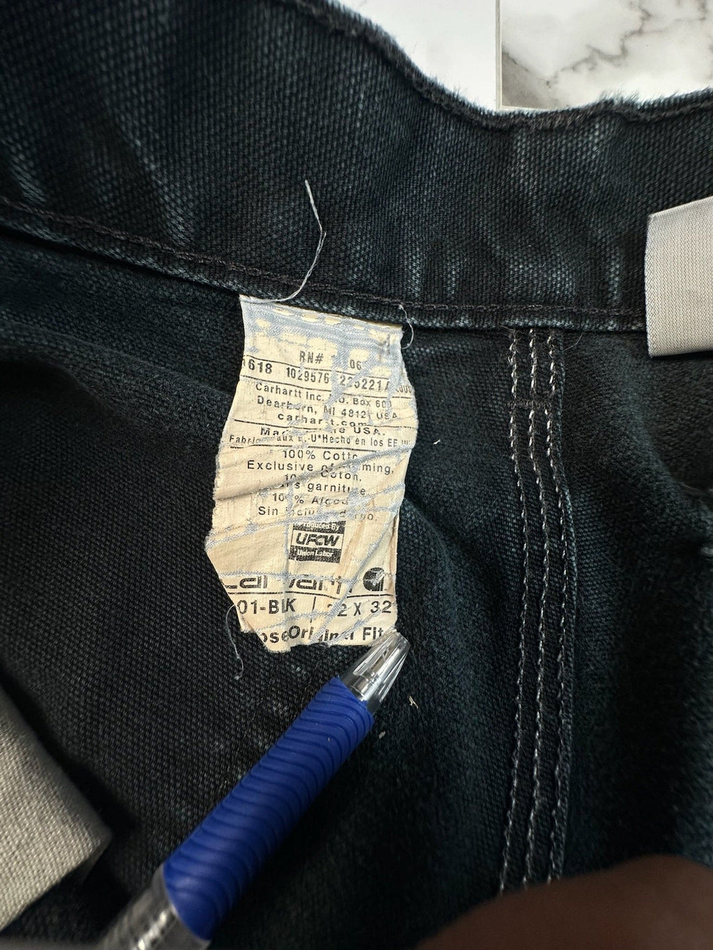 Carhartt Double-Knee Carpenter Pants Faded Black