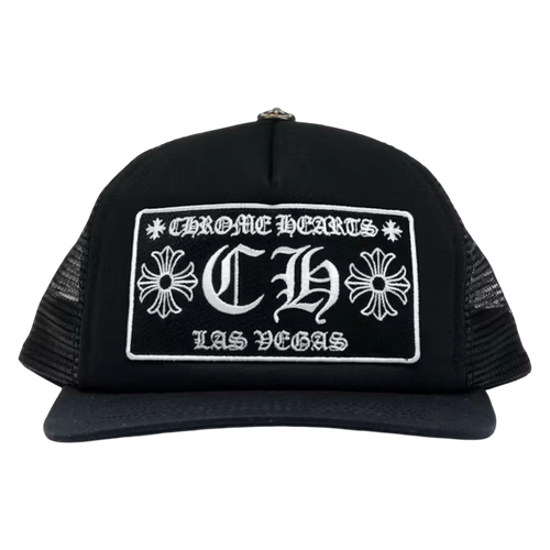Chrome Hearts CH Las Vegas Trucker Hat Black | Vintage Clothing Store Canada