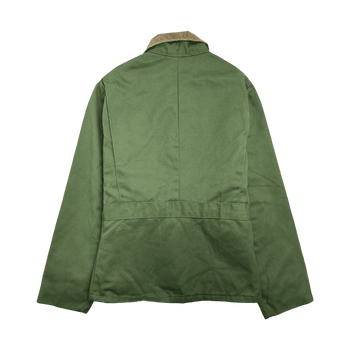 (M) Vintage 90s Key Imperial Lined Zip-Up Jacket Green