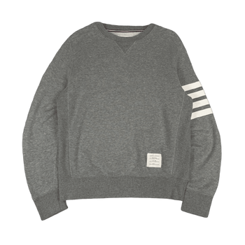 Thom Browne 4-bar Striped Sweatshirt Gray (USED)