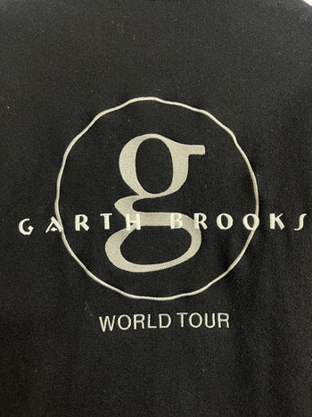 (XL) Vintage Garth Brooks World Tour Varsity Jacket Black