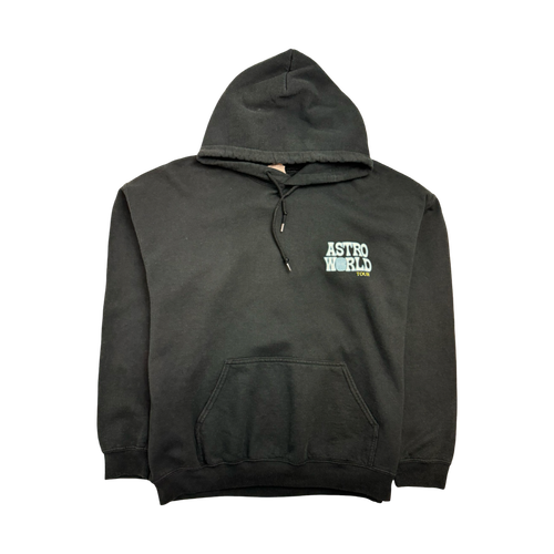 Travis Scott Astroworld Tour Big Staff Hoodie Black | Vintage Clothing Store Canada