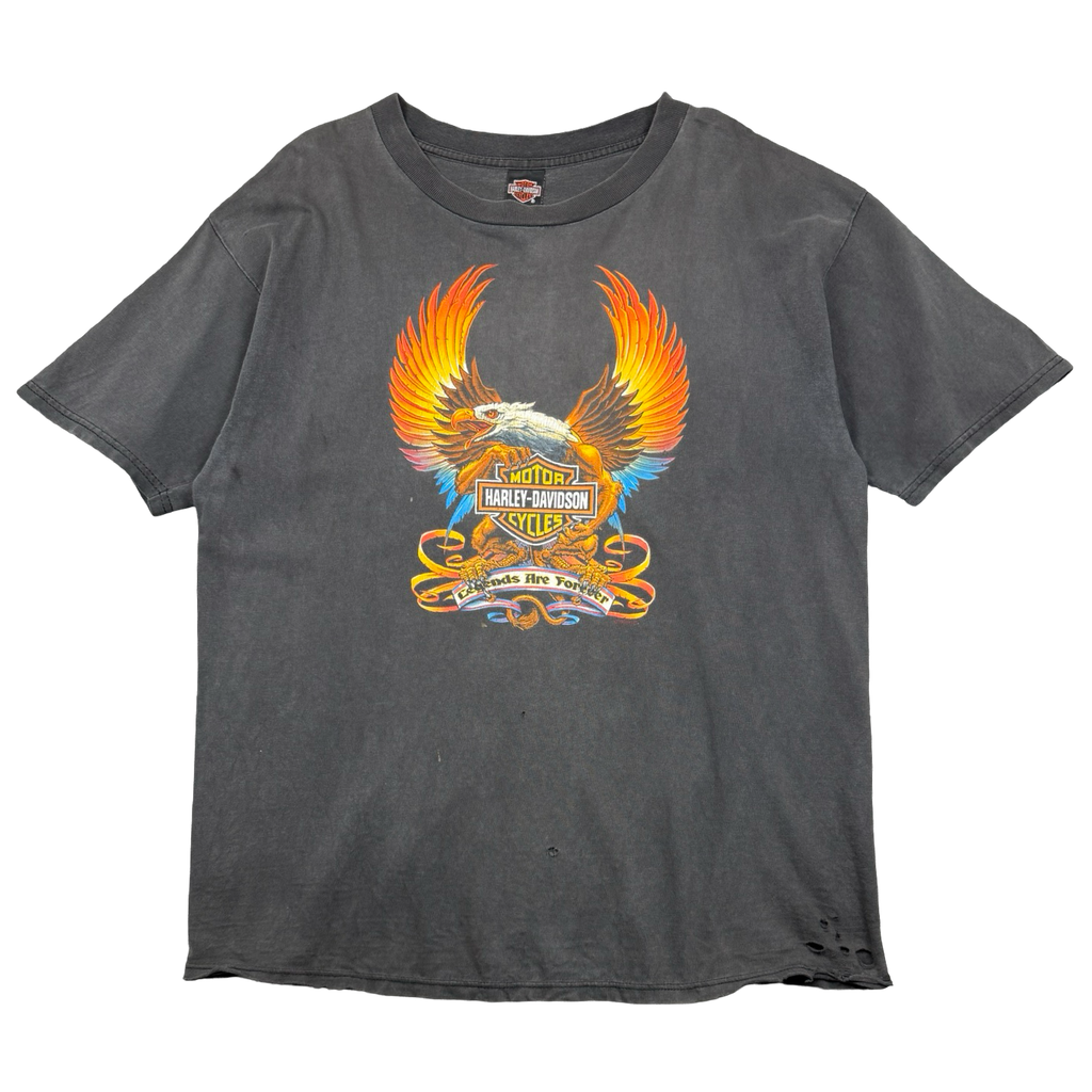 Vintage Harley Davidson Legends Are Forever Tee Black
