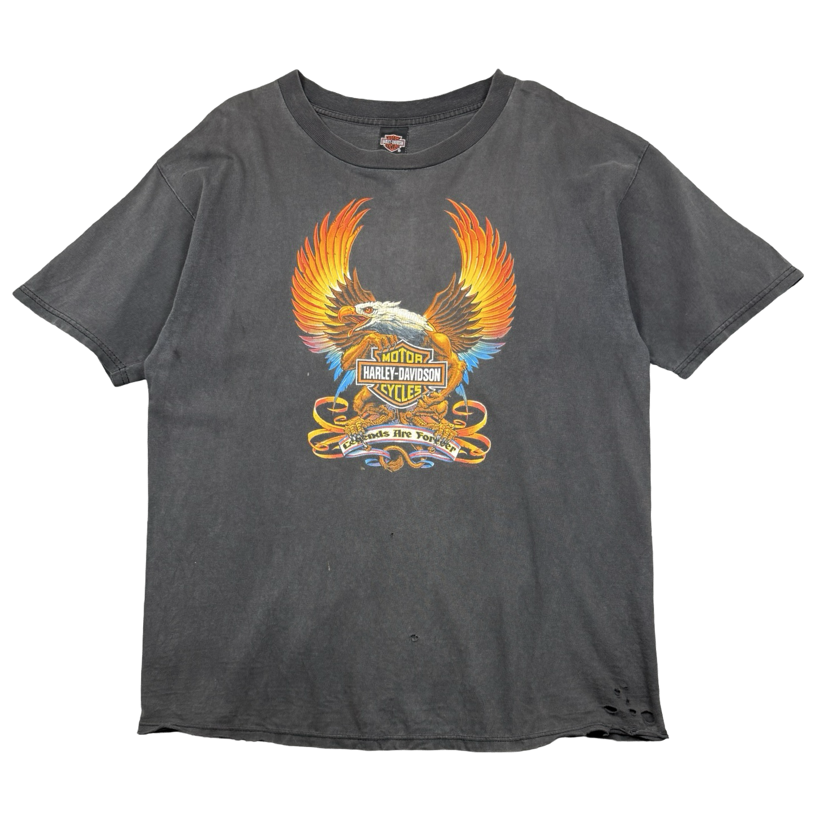 Vintage Harley Davidson Legends Are Forever Tee Black