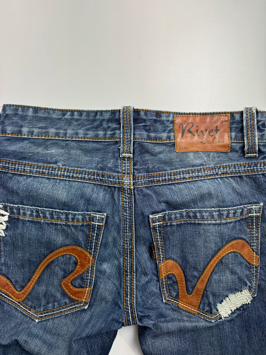 Vintage Y2k Rivet De Cru Denim Pants | Vitnage Clothing Store Canada