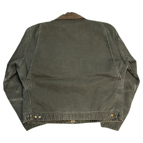 Vintage 2000’s Carhartt Detroit Work Jacket Faded Moss Green | Vintage Clothing Store Canada