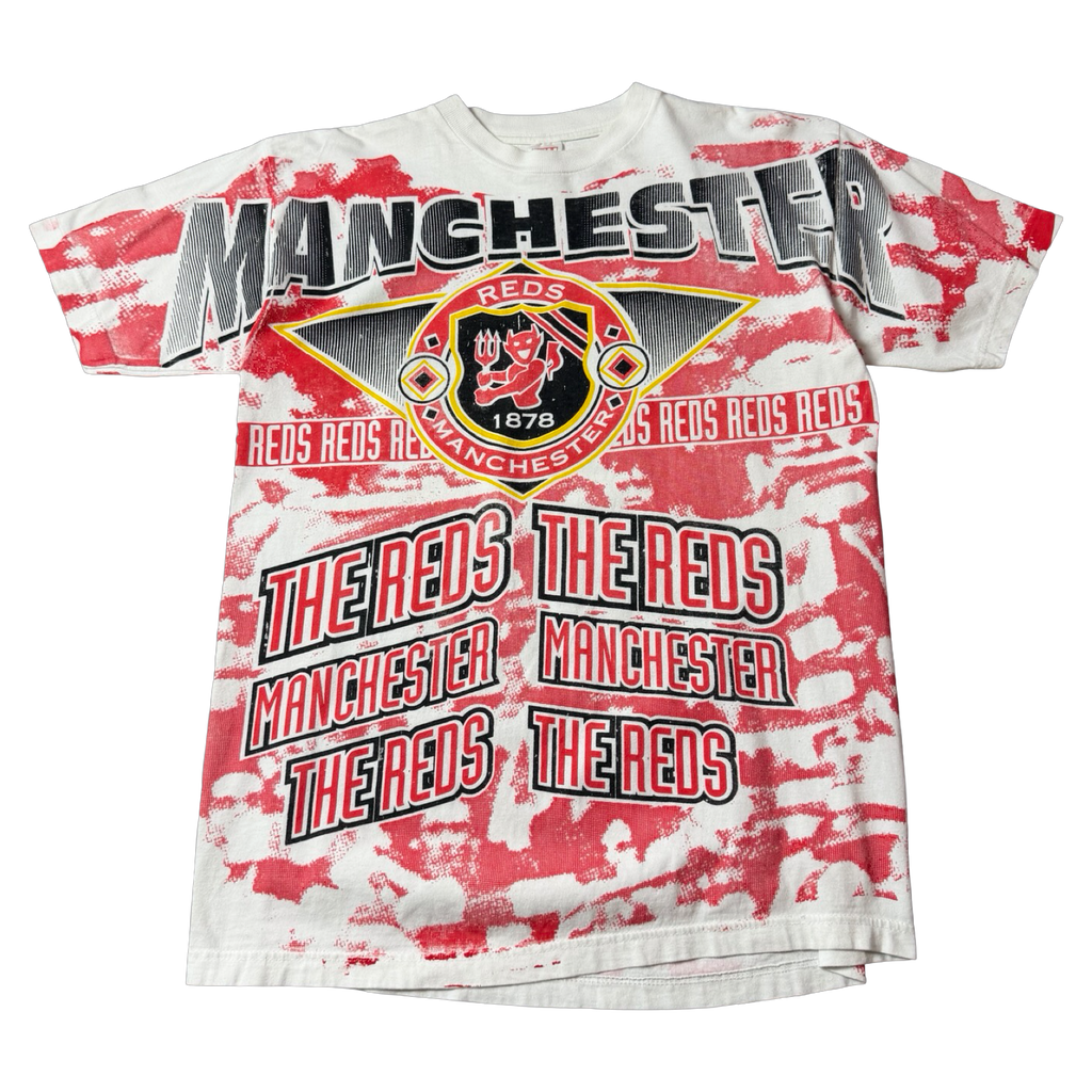 Vintage Manchester Reds AOP Tee Red/White
