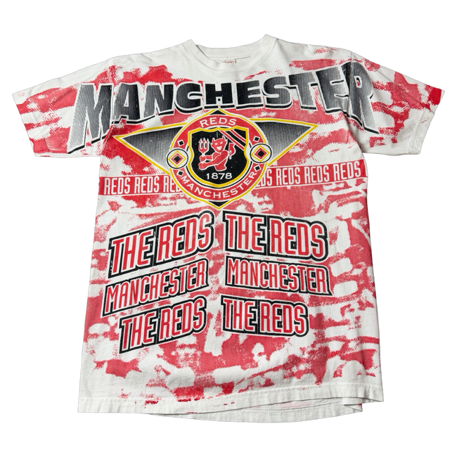 Vintage Manchester Reds AOP Tee Red/White