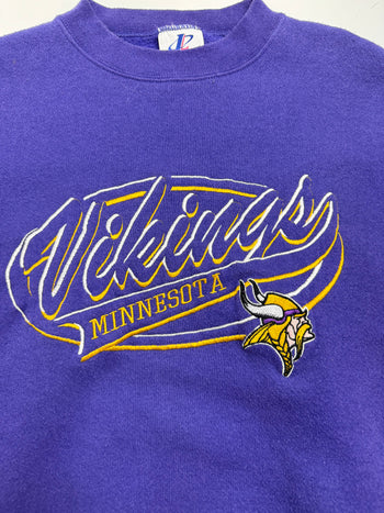 (L) Vintage Minnesota Vikings Sweatshirt Purple