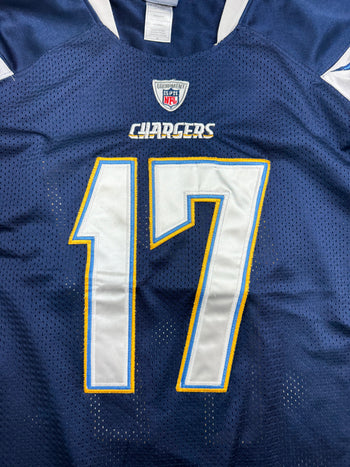 (L) NFL Los Angeles Chargers Phillip Rivers Football Jersey Navy