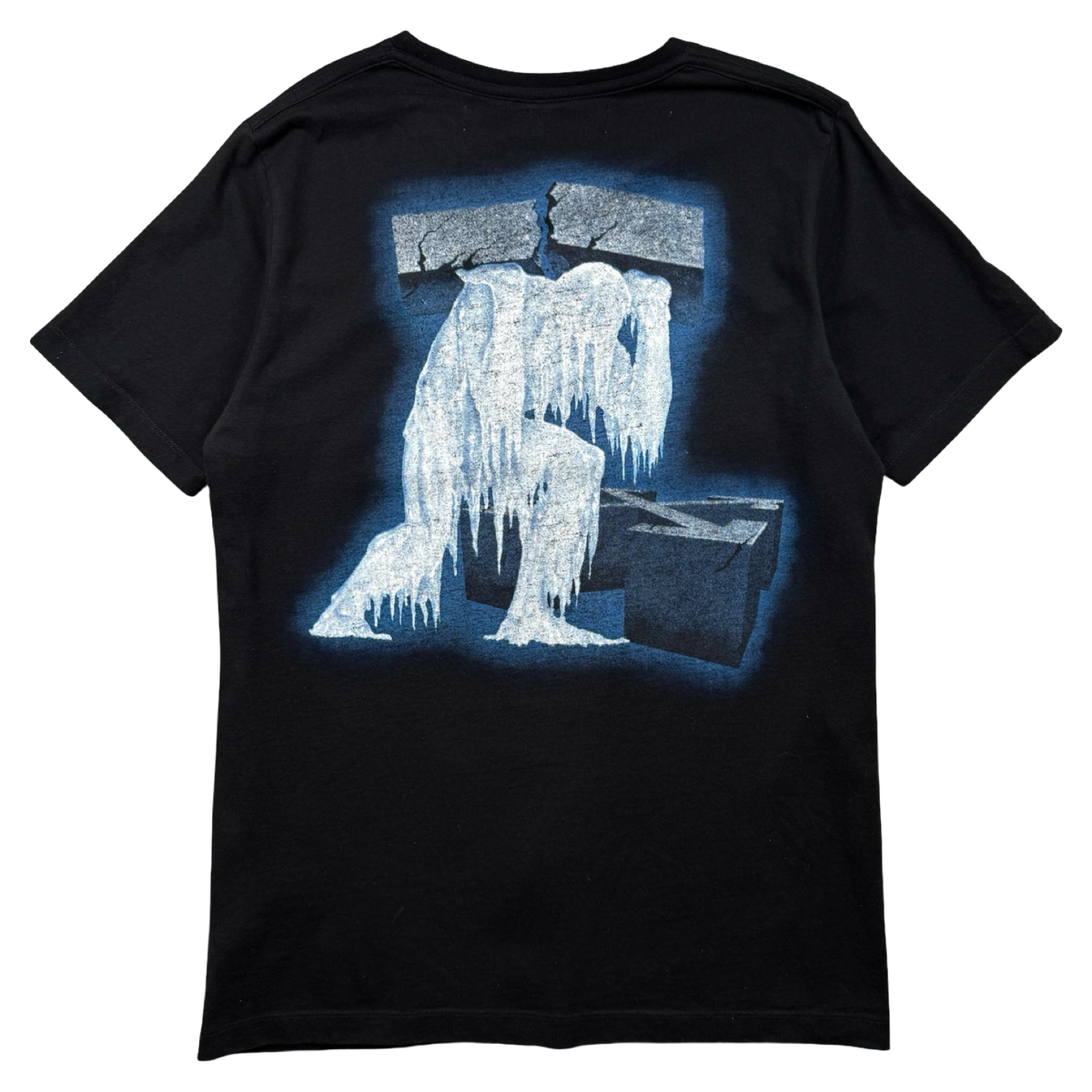 OFF-WHITE Ice Man Imressionism Tee Black (USED)