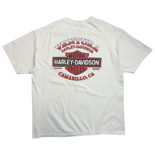 Vintage 2005 Harley Davidson Ventura Tee White | Vintage Clothing Store Canada
