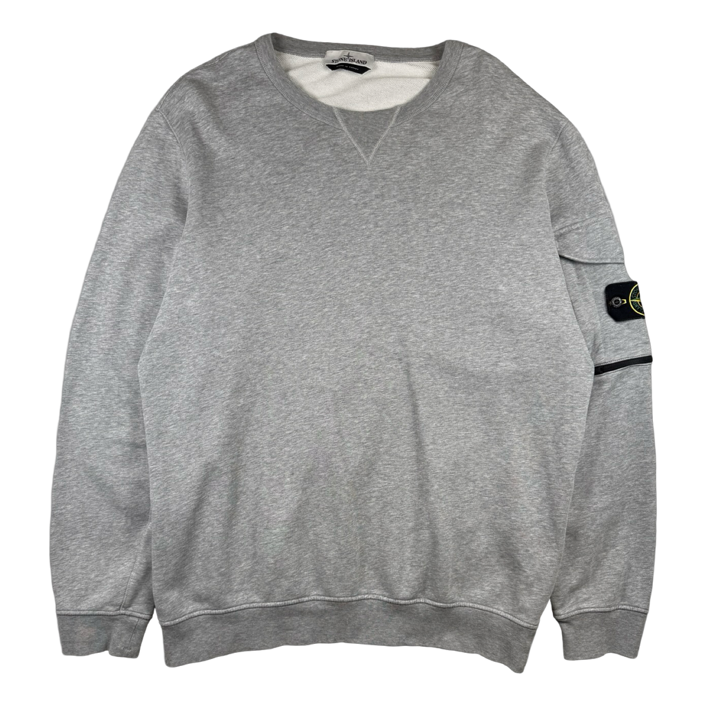 Stone Island Pocket Logo Sweatshirt Grey (USED)