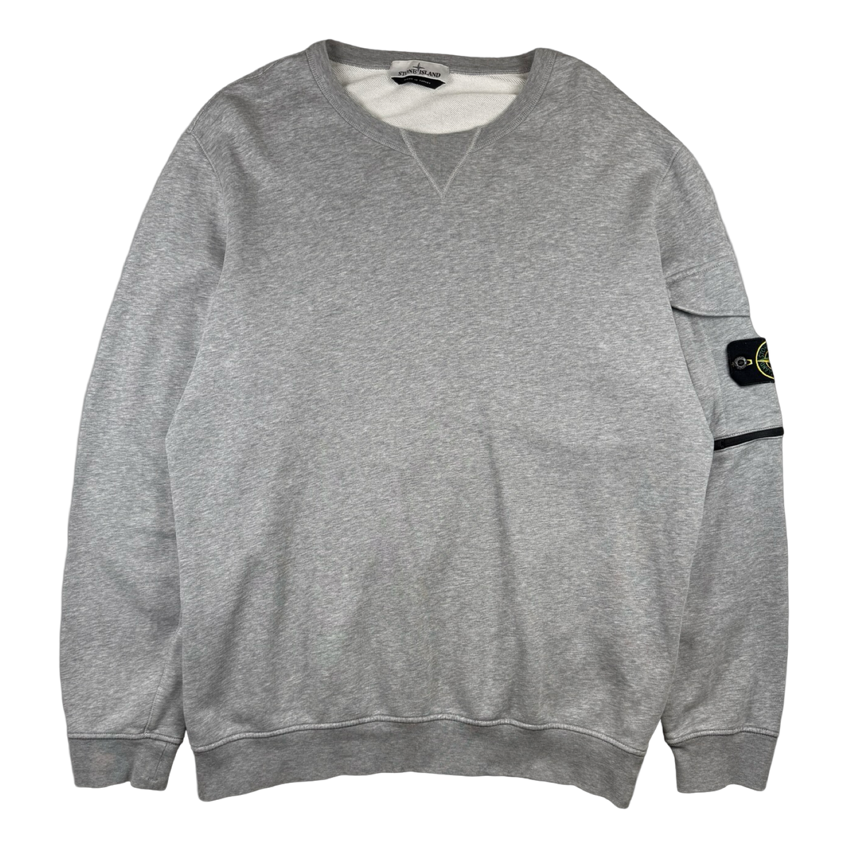 Stone Island Pocket Logo Sweatshirt Grey (USED)