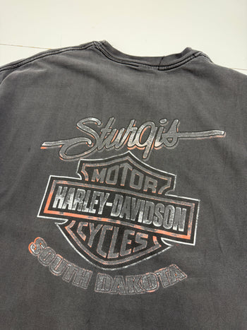 Vintage 2001 Harley Davidson Shut Up And Ride Tee Black