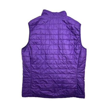 (L) Patagonia Micro Puffer Zip-Up Vest Purple