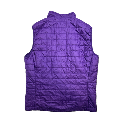 (L) Patagonia Micro Puffer Zip-Up Vest Purple | Vintage Clothing Store Canada