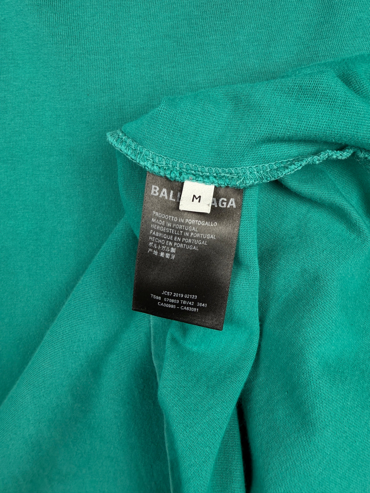 Balenciaga Political Campaign Tee Teal (USED)
