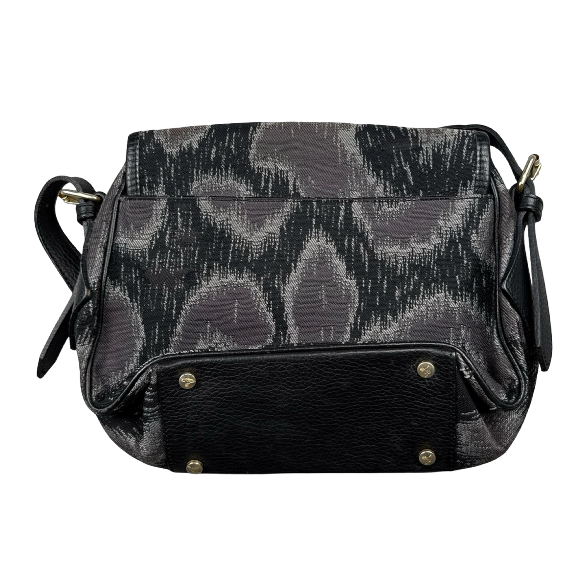 Vivienne Westwood Jacquard Leopard Crossbody Bag Black/Grey