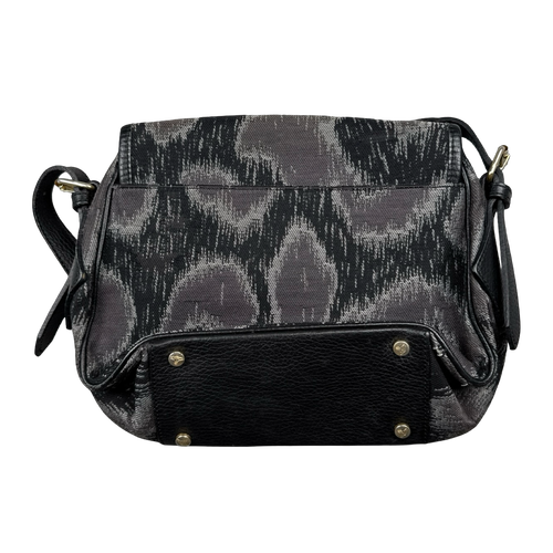Vivienne Westwood Jacquard Leopard Crossbody Bag Black/Grey