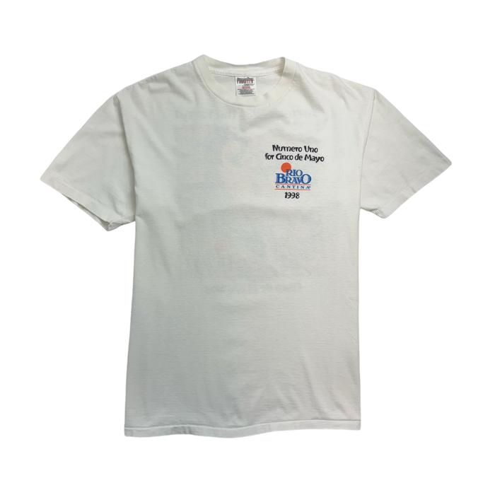 (M) Vintage 90s Rio Bravo Cinco De Mayo Tee White | Vitnage Clothing Store Canada