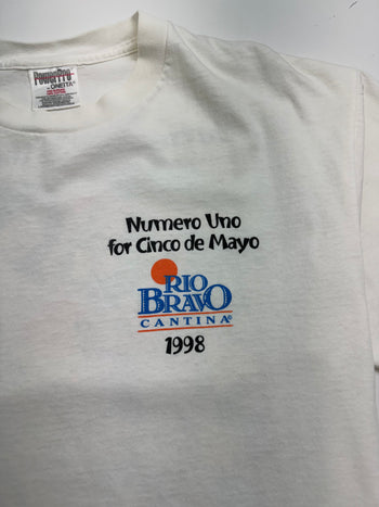 (M) Vintage 90s Rio Bravo Cinco De Mayo Tee White