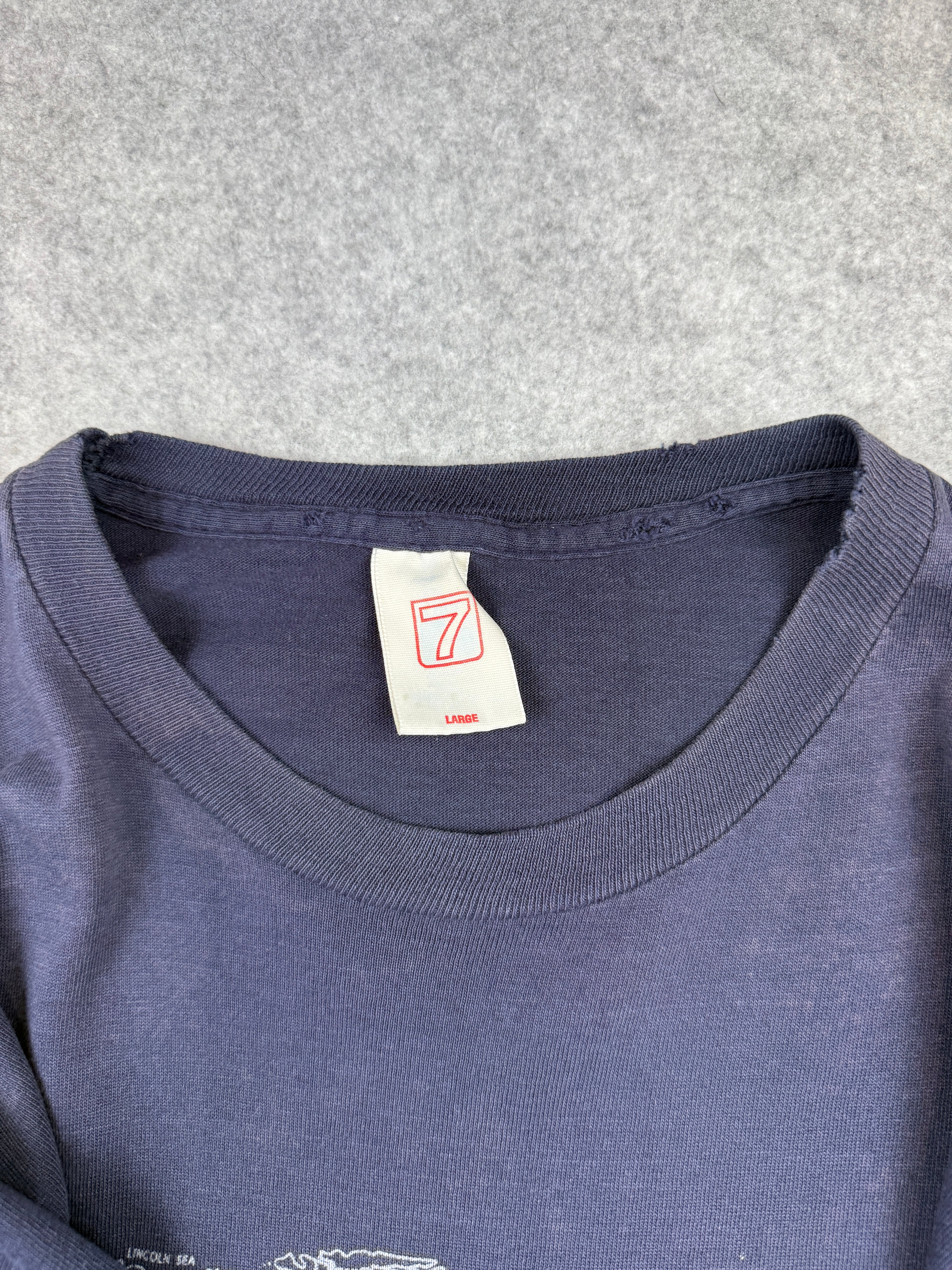 Vintage USA Basketball Globe Tee Navy