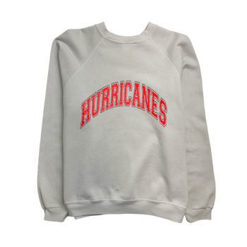 Vintage 90s Miami Hurricanes Sweatshirt White