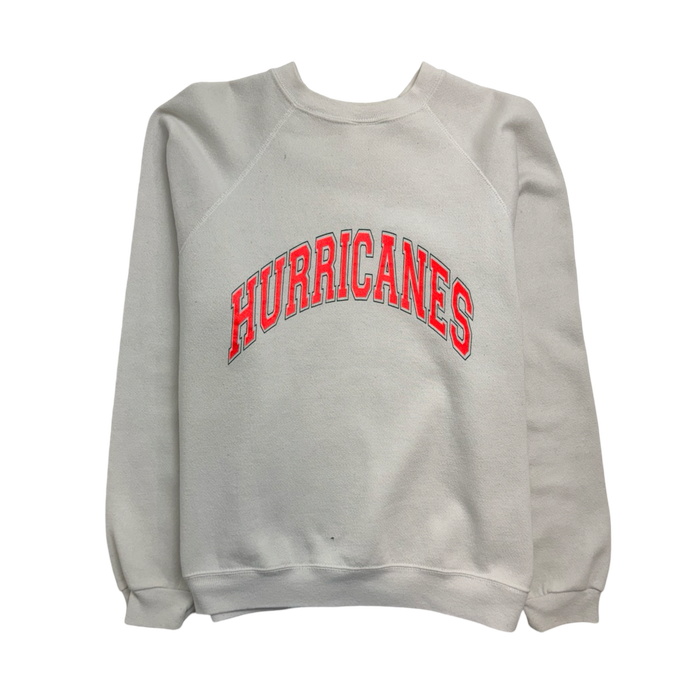 Vintage 90s Miami Hurricanes Sweatshirt White | Vitnage Clothing Store Canada