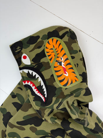 BAPE 1st Camo Shark Windstopper Full Zip Up Hoodie (USED)