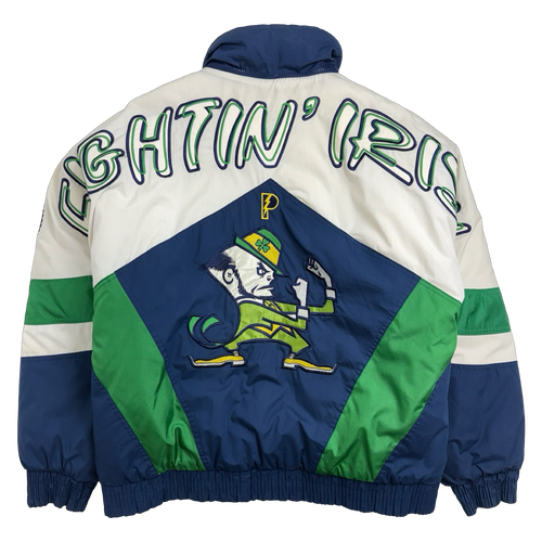 Vintage Notre Dame Fighting Irish Pro Player Insulated Jacket | Vintage Clothing Store Canada