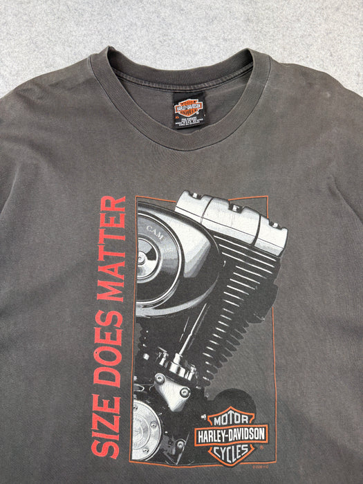 Vintage Harley Davidson Size Does Matter Tee Black | Vitnage Clothing Store Canada