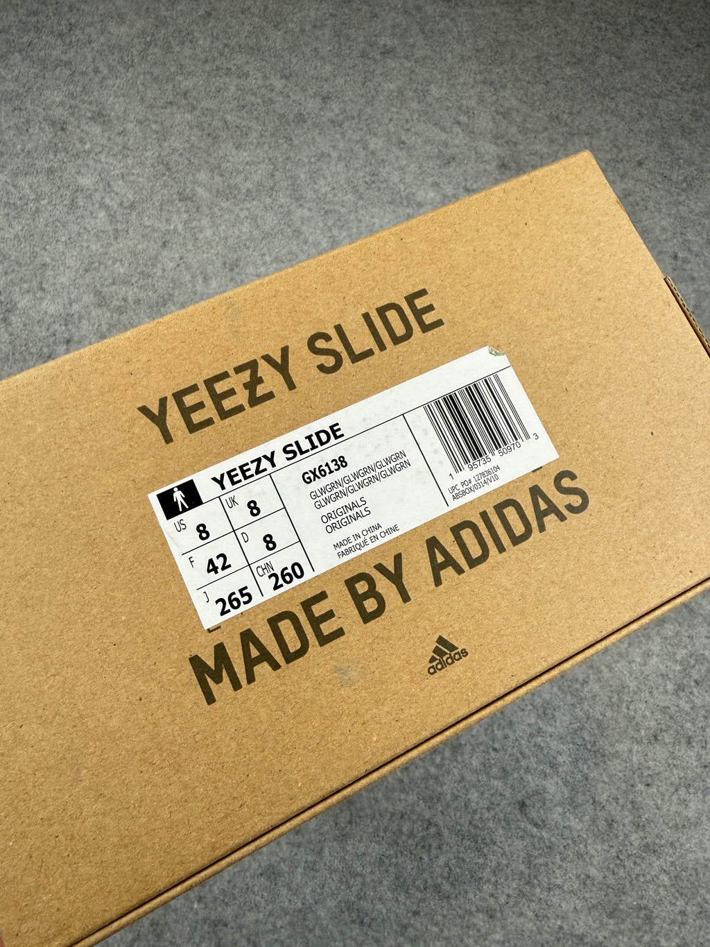 Adidas Yeezy Slide Glow Green (USED)