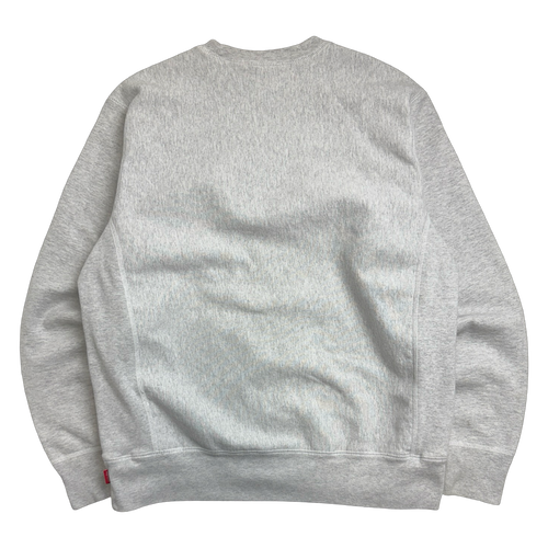 Supreme Box Logo Crewneck Ash Grey FW18 (USED) | Vintage Clothing Store Canada