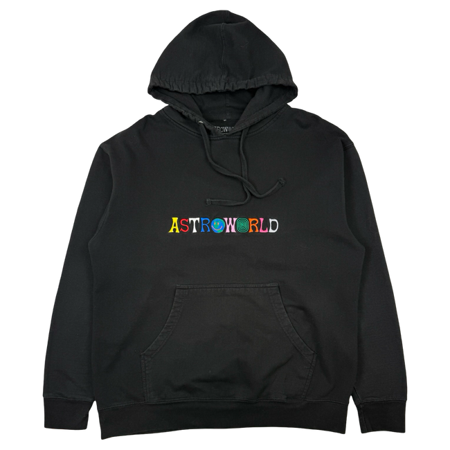 Travis Scott Astroworld Logo Hoodie Black (USED)
