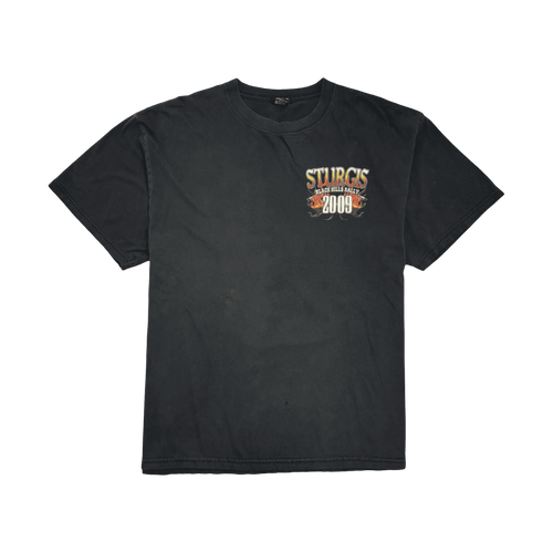 (L) Vintage '09 Sturgis Black Hills Rally Biker Tee Black | Vintage Clothing Store Canada