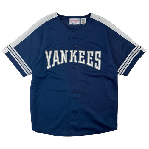 Vintage Derek Jeter New York Yankees Starter Jersey Navy | Vintage Clothing Store Canada