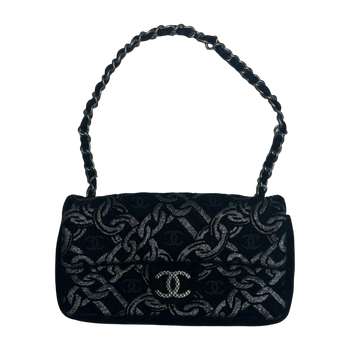 Chanel CC Flap Handbag Black